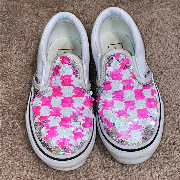 girls sequin vans